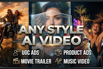 do ugc video editing, tiktok dropshipping ads, product ad and trippy music video