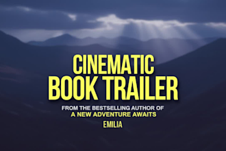 create engaging cinematic book trailer, book video for every genre