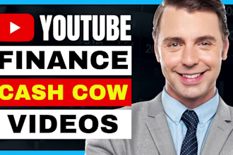 create cash cow finance youtube videos for faceless channel