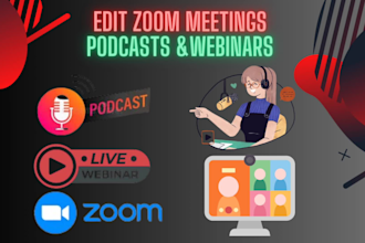 do video podcast, zoom podcast editing, professionally in adobe premiere pro