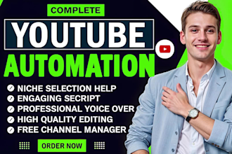 setup youtube automation channel and create faceless videos for you