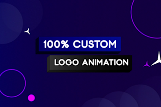 do custom logo animation and animated youtube intro 4k