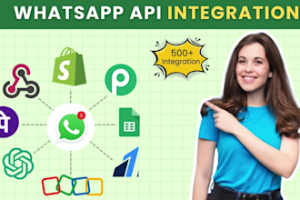 integrate whatsapp chatbot with CRM, website, facebook leads, hubspot etc
