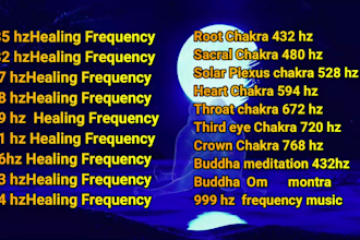 create 5 x1 hour exclusive relaxing meditation music videos