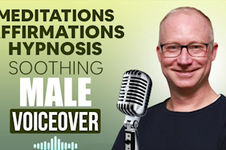 record your meditation, affirmations or hypnosis voice over