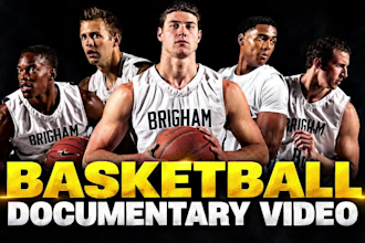 create an nba basketball documentary youtube video with a free thumbnail