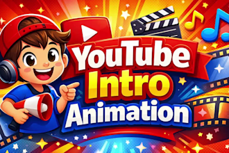 create professional youtube intro and opening title animation