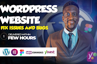 fix, customize and secure wordpress website in few hours