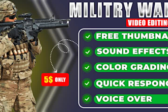 do military war video editing