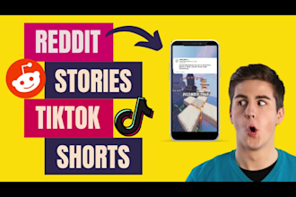 edit reddit stories with gameplay for tiktok shorts and reels