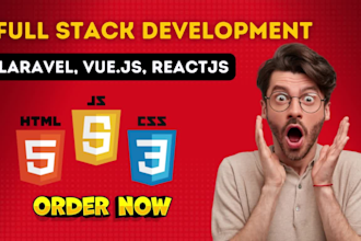 be full stack developer software developer for php laravel vuejs web application
