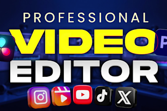 do professional and engaging youtube video editing in 24 hours