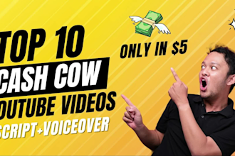 make top 10 cash cow faceless youtube videos
