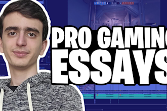 edit an engaging gaming documentary or youtube video essay