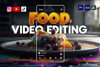 edit food videos, cooking videos, and food reels