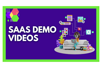design animated UI saas software explainer demo video for business