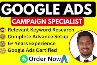 setup, optimize and manage google ads adwords ppc campaigns
