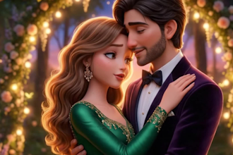 create 3d ai animated marriage proposal video ai love story video pixar style
