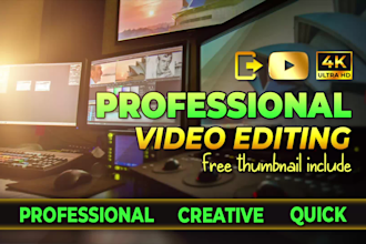 do professional video editing for youtube