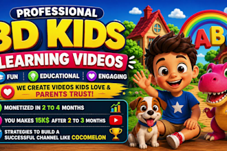 do kids learning videos and kids video editing for youtube