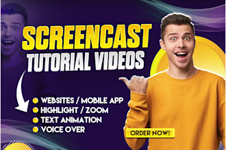 do screencast instructional or tutorial video in 24 hours