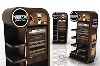 do 3d retail product display and 3d posm gondola designs