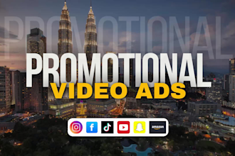 create business promotional video or social media video ads