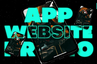 create a customized app promo or website promo video