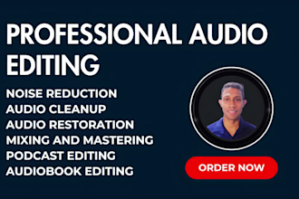 do audio editing, clean up, fix, repair audio or video files