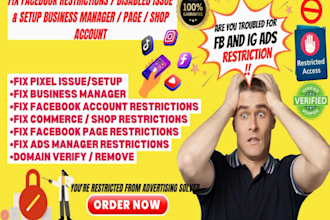fix your restricted ad accounts and business manager issues