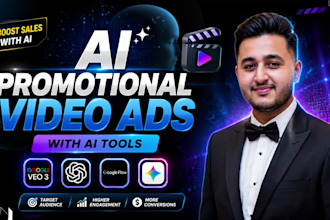 create ai promotional video ads, cinematic and ai commercial video ads