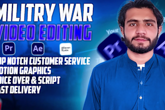 be your professional youtube editor for military videos