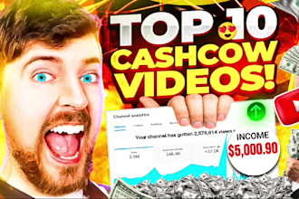 create youtube automation cashcow and faceless videos