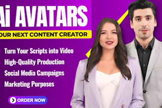 create an ai spokesperson video with a human avatar and do edit and mix audio