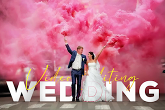 do cinematic wedding video editing