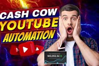 create youtube cash cow videos for faceless automation