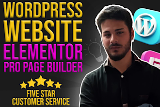 design unique website with elementor pro page builder