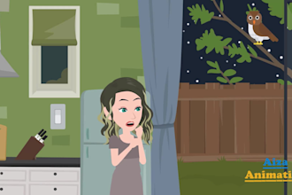 create 2d animation story or cartoon storytelling animation video