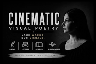 transform your poem or words into a cinematic visual story