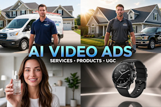 create realistic ai commercial video, cinematic ai product ugc video ads creator