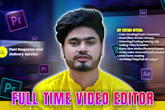 do your youtube wedding zoom interview slideshow promo podcast video editing