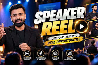 craft speaker reel, sizzle reel, speaker video and highlight promo