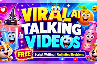 create viral ai 3d animated talking object explainer video for marketing