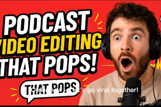 edit podcast videos with clean cuts, captions, and branding