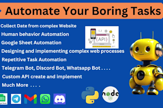 scrape websites and automate human behavior with an automated script