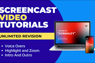 do screencast how to use website or app tutorial video