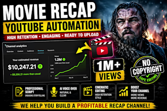 create high retention movie recap videos for youtube automation fast