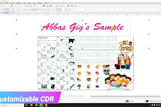design preschool worksheets for math, english and science