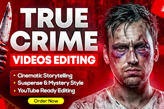 create true crime youtube , documentry and mystery videos