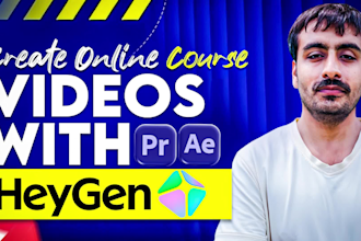 create online course videos, elearning videos with heygen